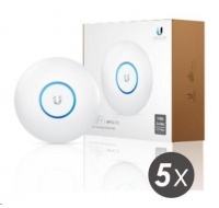 UBNT UniFi AP AC LR, 5-PACK (neobsahuje PoE!) [vnitřní AP, dual-band 2.4+5GHz (450+867Mbps), MIMO, 802.11a/b/g/n/ac]