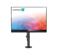 CONNECT IT SingleArm stolní držák na 1 monitor, ČERNÝ