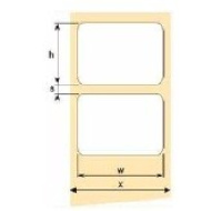 OEM samolepící etikety 100mm x 126mm, bílý papír, cena za 500 ks