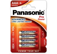 PANASONIC Alkalické baterie Pro Power LR03PPG/4BP AAA 1,5V (Blistr 4ks)