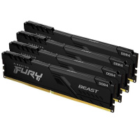 KINGSTON DIMM DDR4 32GB (Kit of 4) 3600MT/s CL17 FURY Beast Černá