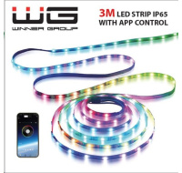 WG - Chytrý LED pásek WG18, 3 metry, s aplikaci, IP 65, USB-A