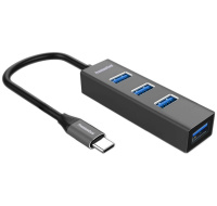 PremiumCord 5G SuperSpeed USB Hub Type C na 4x USB 3.2 Gen 1