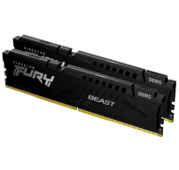 KINGSTON DIMM DDR5 32GB (Kit of 2) 6400MT/s CL32 ECC FURY Beast XMP Černá