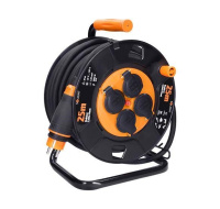 Solight 4z prodlužovací přívod - na bubnu, 25m guma H07RN-F, 3x 2,5mm2, IP44