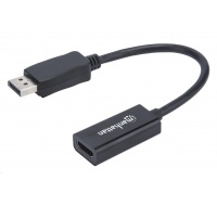 MANHATTAN Adaptér, DisplayPort, DP-Male/HDMI-Female, černý