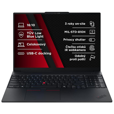 LENOVO NTB ThinkPad E16 AMD G3 - Ryzen5 230,16" WUXGA,16GB,512SSD,FHD+IRcam,W11P