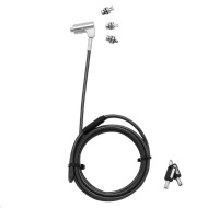 DICOTA Universal Security Cable Lock 3 Exchangeable heads fits all slots keyed