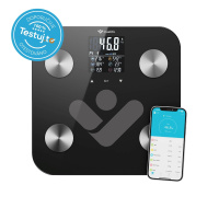 TrueLife FitScale W6 BT - Bioelektrická impedanční bluetooth váha - černá