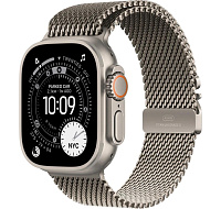 Apple Watch Ultra 3 GPS + Cellular 49mm Natural Titanium Case with Natural Titanium Milanese Loop - Large
