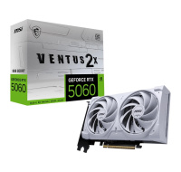 MSI VGA NVIDIA GeForce RTX 5060 8G VENTUS 2X OC WHITE, RTX 5060, 8GB GDDR7, 3xDP, 1xHDMI