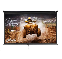 Nástěnné projekční plátno AVELI, 265x149cm (16:9) 120", černý tubus