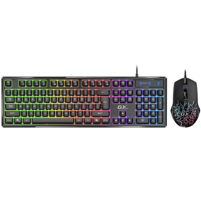 GENIUS set klávesnice + myš GX GAMING Scorpion KM-GX3, Drátový set USB, CZ+SK, černá