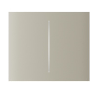 Ajax  CenterButton (2-gang) vertical - Středové dvou tlačítko, vertikální instalace, slonová kost