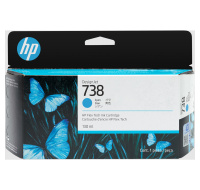 HP 738 130-ml Cyan DesignJet Ink Cartridge