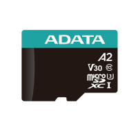 ADATA MicroSDXC karta 512GB Premier Pro UHS-I V30S (R:100/W:80 MB/s) + SD adaptér