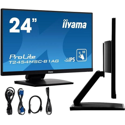 Iiyama ProLite T2454MSC-B2AG, Projected Capacitive, 10 TP, Full HD, USB, kit (USB), black