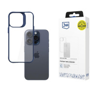 3mk ochranný kryt Satin Armor Case+ Blue pro Apple iPhone 15 Pro Max