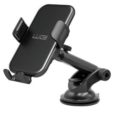 WG - Nabíječka do auta WG 41, bezdrátová 15W, 2 druhy úchytů, černá