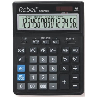 REBELL kalkulačka - RE-BDC716M BX