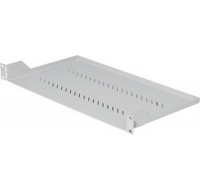 TRITON Police s perforací 19", 1U/150mm, nosnost 15kg, černá