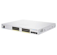Cisco switch CBS350-24P-4X-EU (24xGbE,4xSFP+,24xPoE+,195W,fanless) - REFRESH