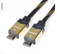 PREMIUMCORD Gold HDMI High Speed + Ethernet kabel (v1.4), opletený, zlacené konektory, 10m