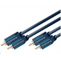 ClickTronic HQ OFC kabel 2x Cinch - 2x Cinch RCA, M/M, 3m