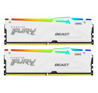 KINGSTON DIMM DDR5 64GB (Kit of 2) 6000MT/s CL30 Non-ECC FURY Beast RGB EXPO, Bílá