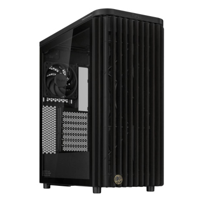 BAZAR ASUS case PROART PA401 WOOD TG, Mid Tower, ATX, 1xUSB-C Gen2x2, 2xUSB 3.0, 2x 160mm Fan, 1x 120mm Fan, černá (POŠK