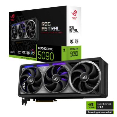 ASUS VGA NVIDIA GeForce RTX 5090 ROG ASTRAL 32GB OC, 32GB GDDR7, 3xDP, 2xHDMI