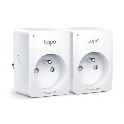 TP-Link Tapo P100(2-pack) chytrá WiFi mini zásuvka (2300W,10A,2,4 GHz,BT)