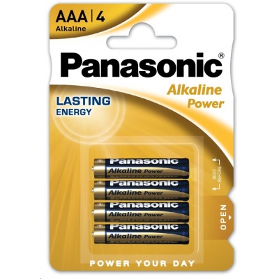 PANASONIC Alkalické baterie Alkaline Power LR03APB/4BP  AAA 1,5V (Blistr 4ks)