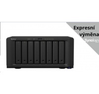 Synology DS1821+ DiskStation (4C/Ryzen V1500B/2,2GHz/4GBRAM/8xSATA/2xM.2/4xUSB3.2/2xeSATA/4xGbE/1xPCIe)