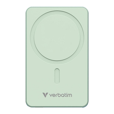 VERBATIM Powerbanka Charge 'n' Go Essentials, Magnetická, 10000 mAh, USB-C, Zelená