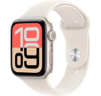 Apple Watch SE 3 GPS + Cellular 44mm Starlight Aluminium Case with Starlight Sport Band - M/L