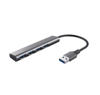 TRUST Rozbočovač Halyx Aluminium 4 Port USB 3.2 Gen1 Hub