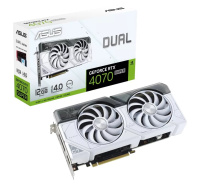 ASUS VGA NVIDIA GeForce RTX 4070 SUPER DUAL WHITE 12G, 12G GDDR6X, 3xDP, 1xHDMI