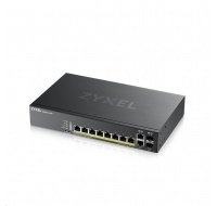 Zyxel GS2220-10HP 10-port L2 Managed Gigabit PoE Switch, 8x gigabit RJ45, 2x gigabit RJ45/SFP, PoE 180 W