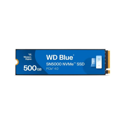 WD BLUE SSD NVMe 500GB PCIe SN5100 Powered by SanDisk, Gen4, (R:5000, W:4000MB/s)