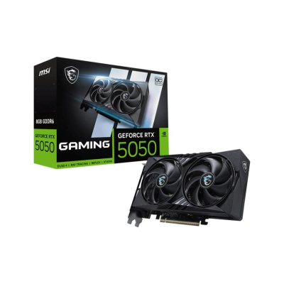 MSI VGA NVIDIA GeForce RTX 5050 8G GAMING OC, RTX 5050, 8GB GDDR6, 3xDP, 1xHDMI