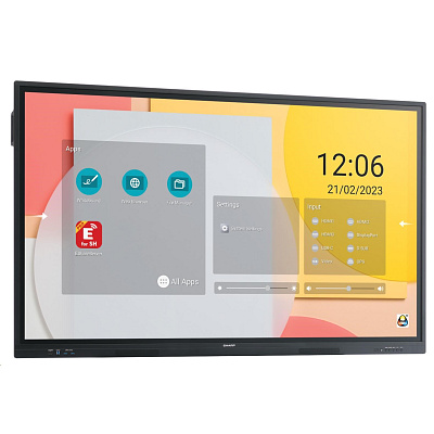 Sharp PN-LC752, LCD 75" Infračervený dotykový displej, 16/7, 3840 x 2160, 450[cd/m2], 1200:1, VGA,DP, HDMI, USB