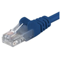 PremiumCord Patch kabel UTP RJ45-RJ45 CAT6 0.25m modrá