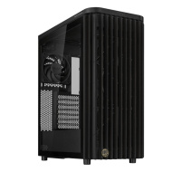 ASUS case PROART PA401 WOOD TG, Mid Tower, ATX, 1xUSB-C Gen2x2, 2xUSB 3.0, 2x 160mm Fan, černá