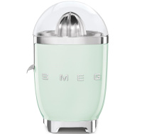 Smeg CJF11PGEU citrusový odšťavňovač, 70 W, manuální tlak, univerzální kužel z nerezové oceli, pastelově zelený