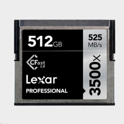 Lexar Pro 3500X Cfast (VPG-130) R525/W445 512GB