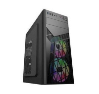 EUROCASE skříň ML N6-560B, ATX, 2x USB-A, 1x USB-C, 2x 120mm ARGB Fan, černá