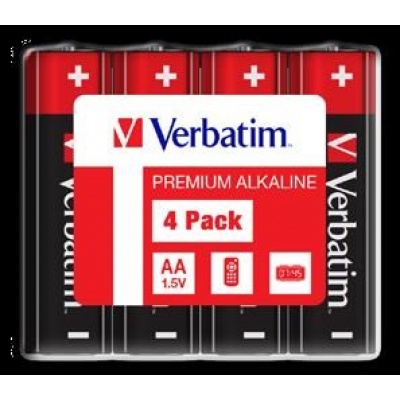 VERBATIM Alkalické baterie AA, 4 Pack - Shrink