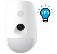 Hikvision DS-PDPC12PF-EG2-WE(B), AX PRO bezdrátový PIRCAM detektor, PET imunita do 30kg, dosah 12m, vějíř, LED přísvit