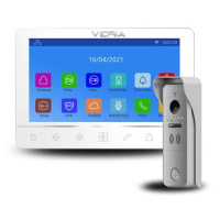 Veria SET Videotelefon 8276B bílý + vstupní stanice 831 ze série 2-WIRE